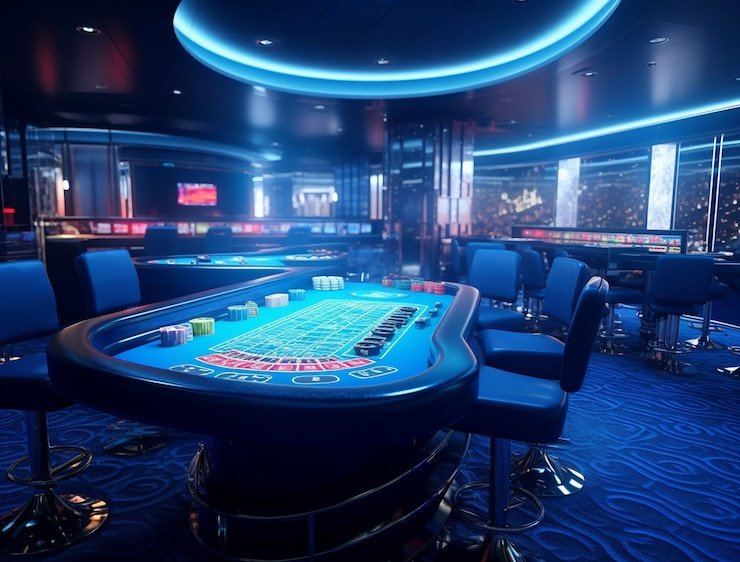 Live blackjack table at M-World Championship with dealer and player cards visible